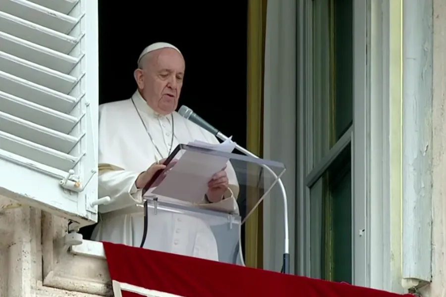Pope Francis delivers an Angelus address at the Vatican.?w=200&h=150